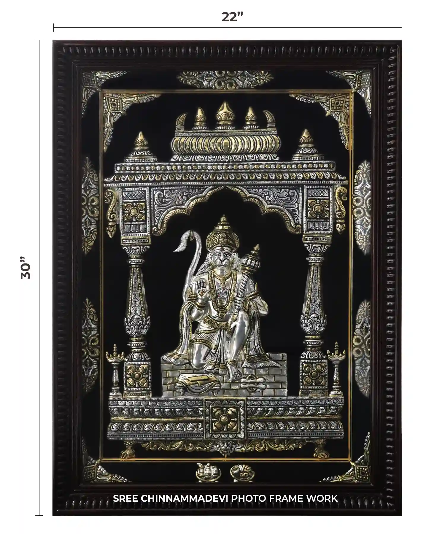 Hanuman Sitting Antique _ 22 x30