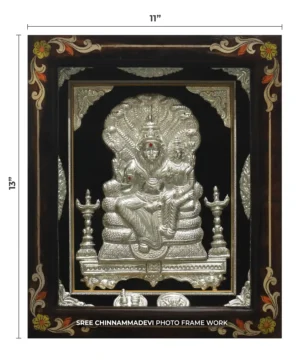 Lakshmi Narashima Silver _ 11 x 13